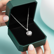 Elegant Heart-Shaped Diamond Option Jewelry Set