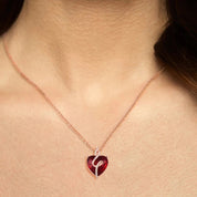 Elegant Heart-shaped Stone Pendant-Evani Naomi Jewelry