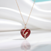 Elegant Heart-shaped Stone Pendant