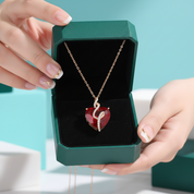 Elegant Heart-shaped Stone Pendant