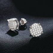 Elegant Round Diamond Stud Earrings-Evani Naomi Jewelry