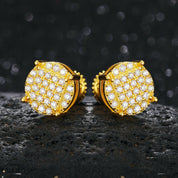 Elegant Round Diamond Stud Earrings-Evani Naomi Jewelry