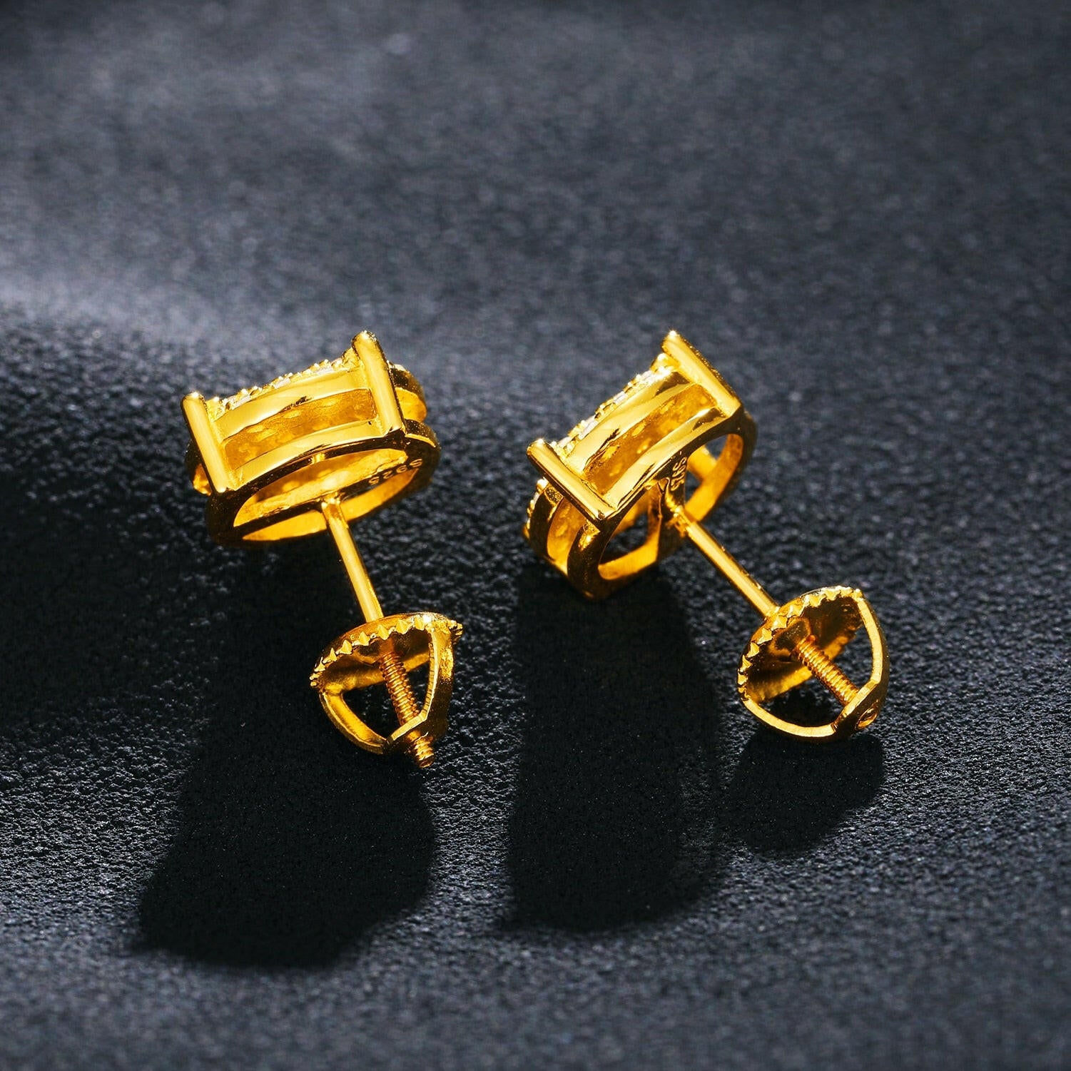 Elegant Round Diamond Stud Earrings-Evani Naomi Jewelry