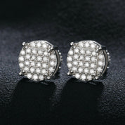 Elegant Round Diamond Stud Earrings-Evani Naomi Jewelry