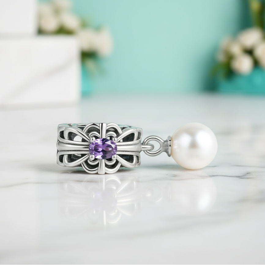 Elegant Vintage Style with Amethyst Stone Charm Series-Evani Jewelry