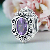 Elegant Vintage Style with Purple Stone Charm Series-Evani Naomi Jewelry