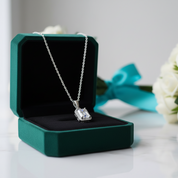 Emerald-cut 1.0 ct Diamond Option Clavicle Chain Necklace