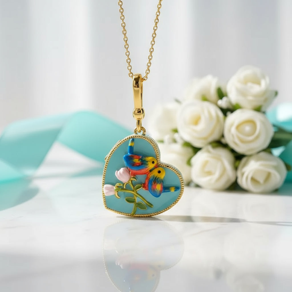 Enamel Christmas Ornaments Necklace-Evani Naomi Jewelry