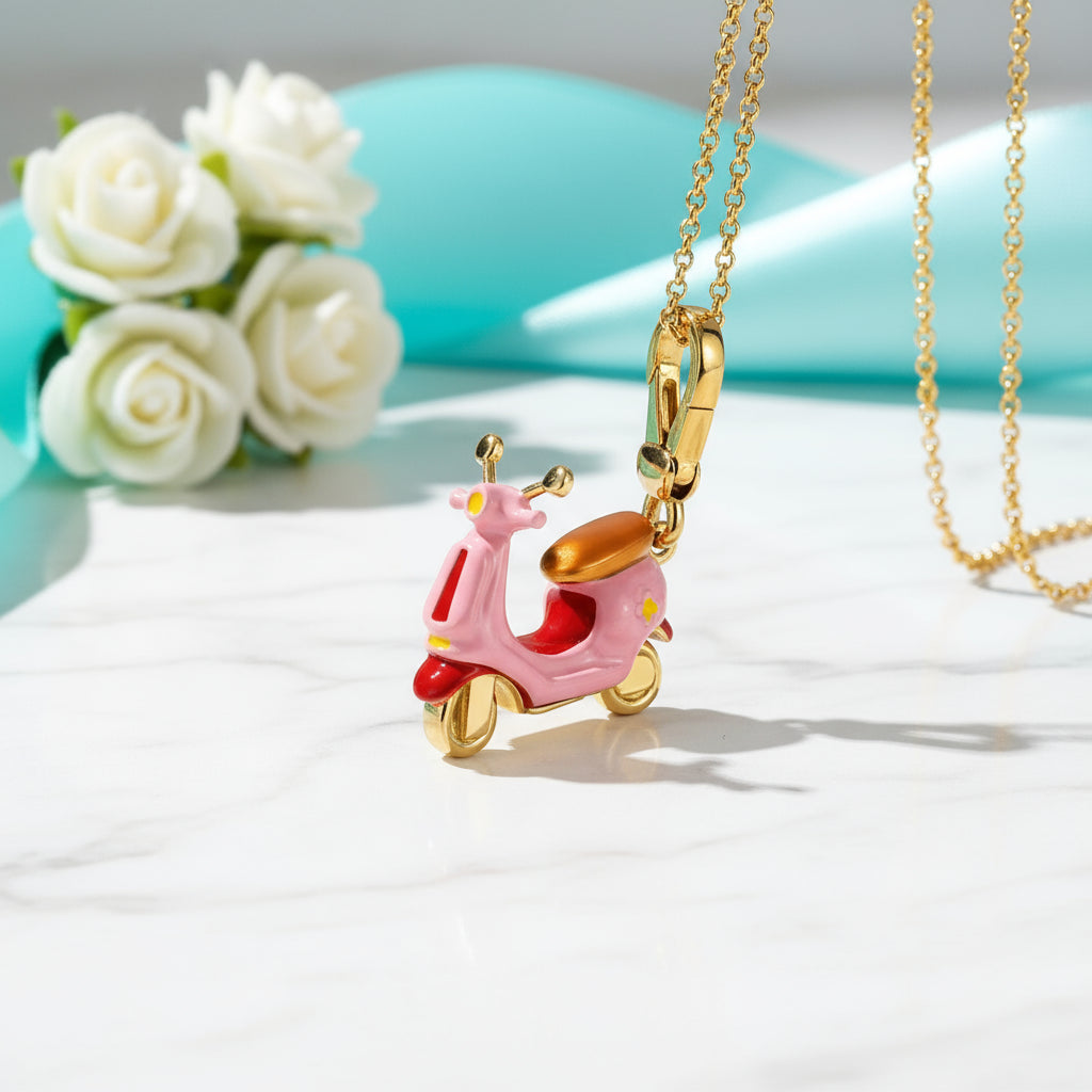 Enamel Christmas Ornaments Necklace-Evani Naomi Jewelry