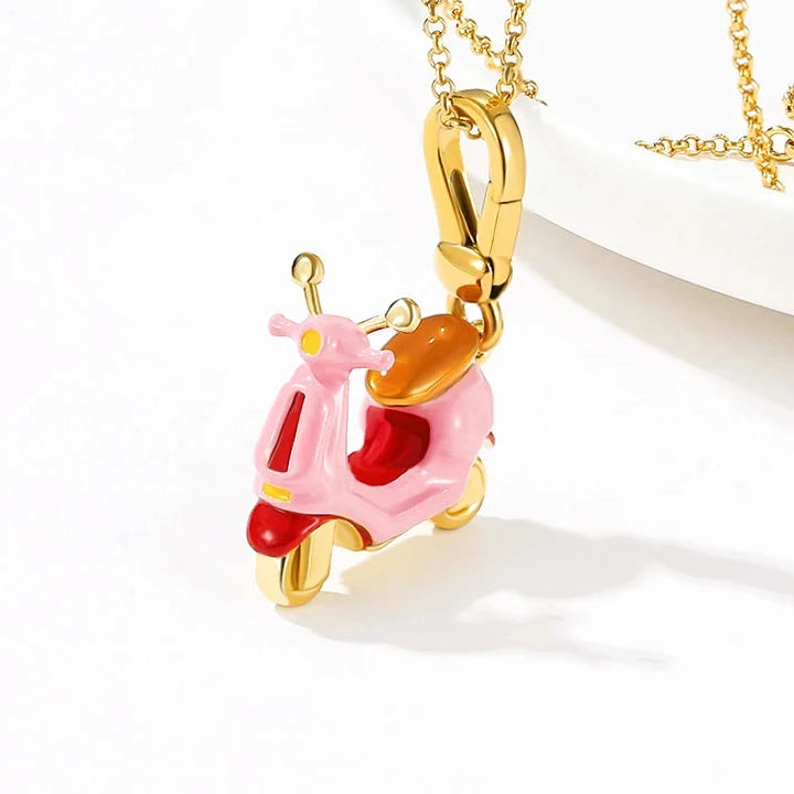 Enamel Christmas Ornaments Necklace-Evani Naomi Jewelry