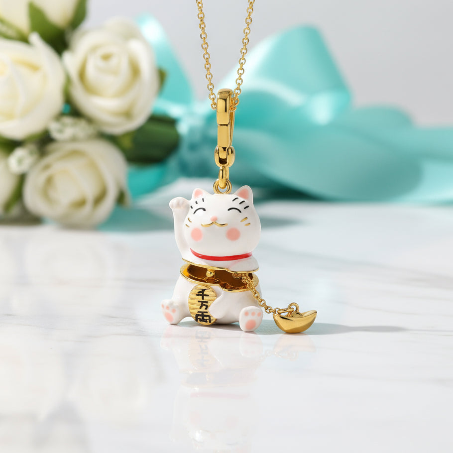 Enamel Christmas Ornaments Necklace-Evani Naomi Jewelry