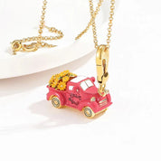 Enamel Christmas Ornaments Necklace-Evani Naomi Jewelry