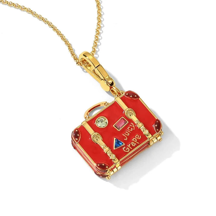 Enamel Christmas Ornaments Necklace-Evani Naomi Jewelry