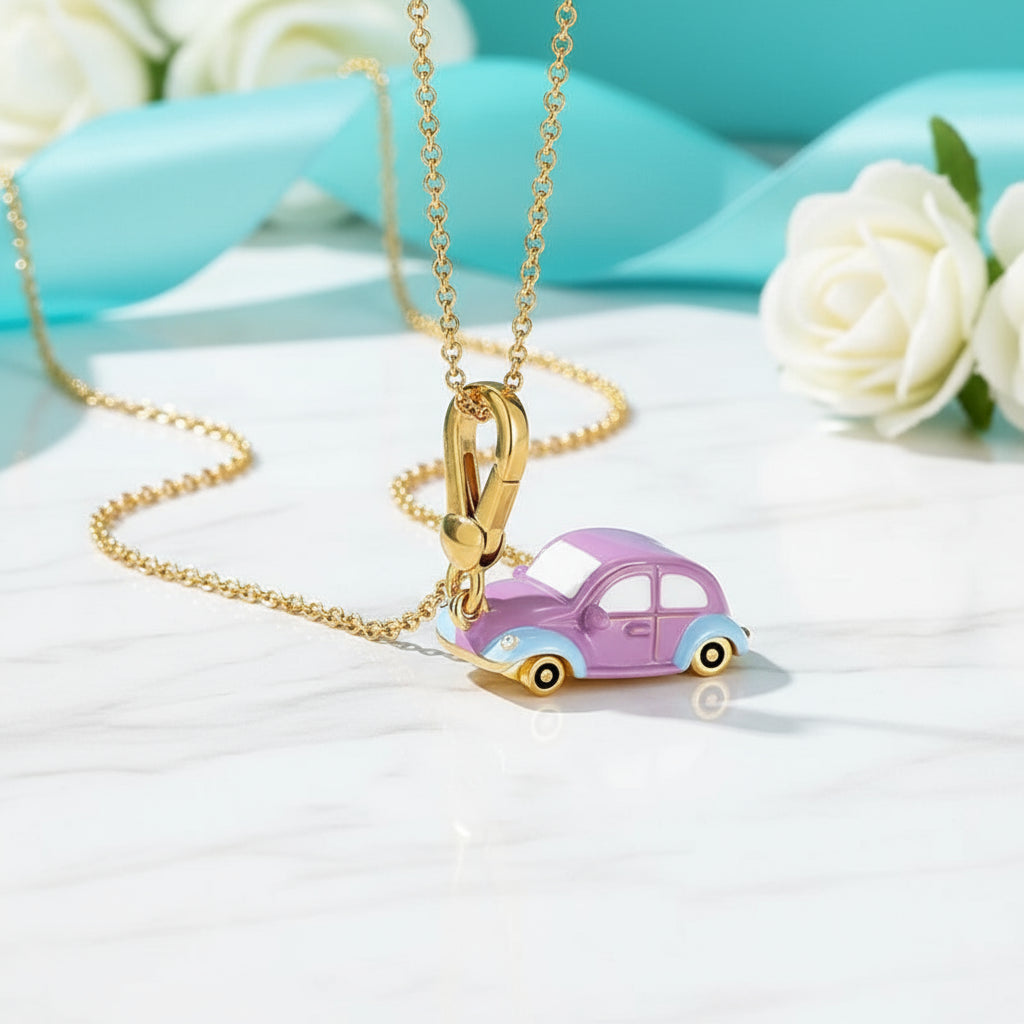 Enamel Christmas Ornaments Necklace-Evani Naomi Jewelry