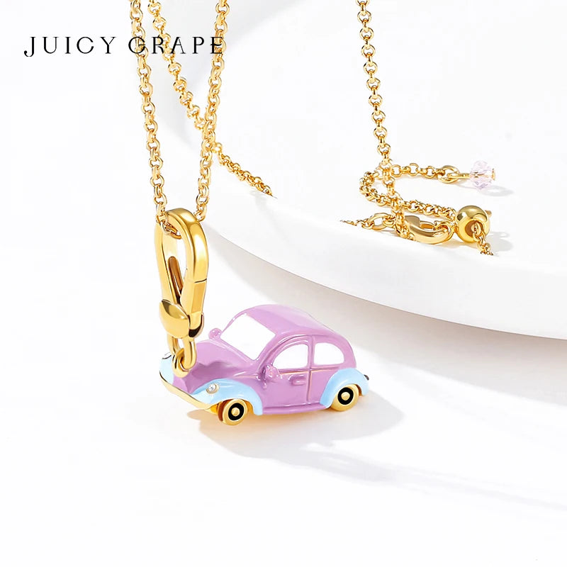 Enamel Christmas Ornaments Necklace-Evani Naomi Jewelry