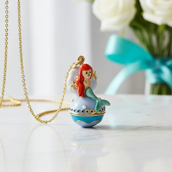 Enamel Christmas Ornaments Necklace-Evani Naomi Jewelry