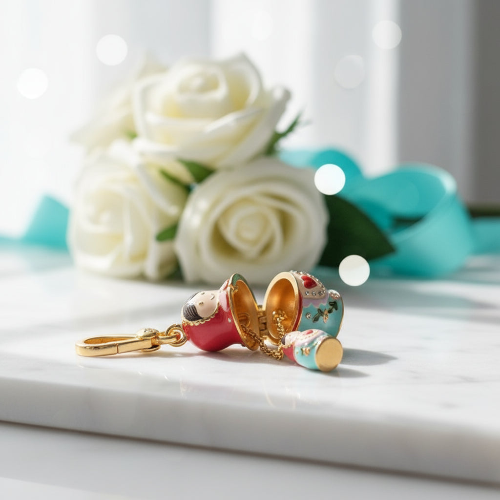 Enamel Christmas Ornaments Necklace-Evani Naomi Jewelry