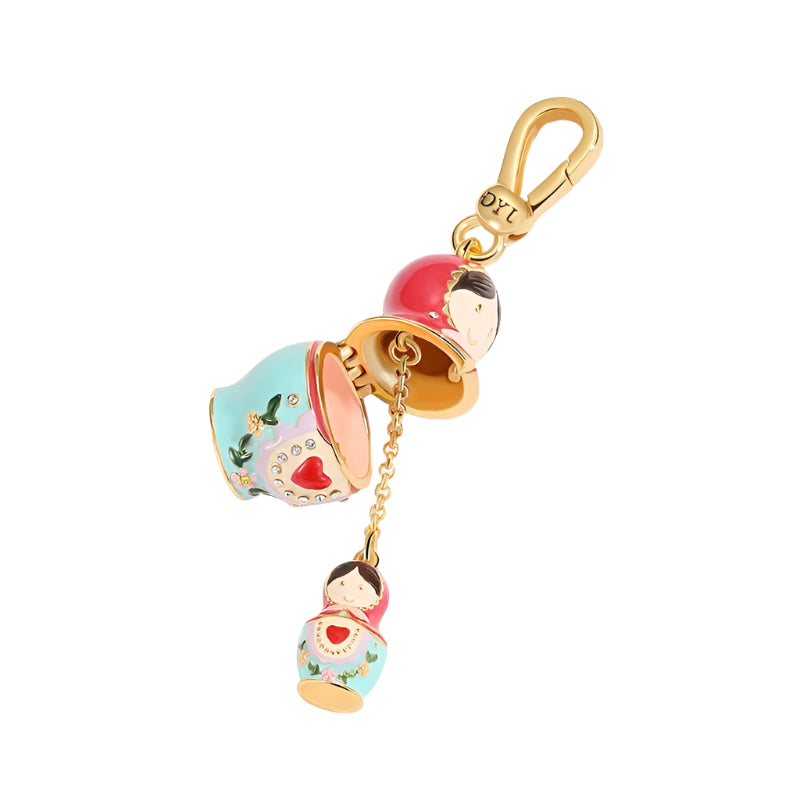 Enamel Christmas Ornaments Necklace-Evani Naomi Jewelry