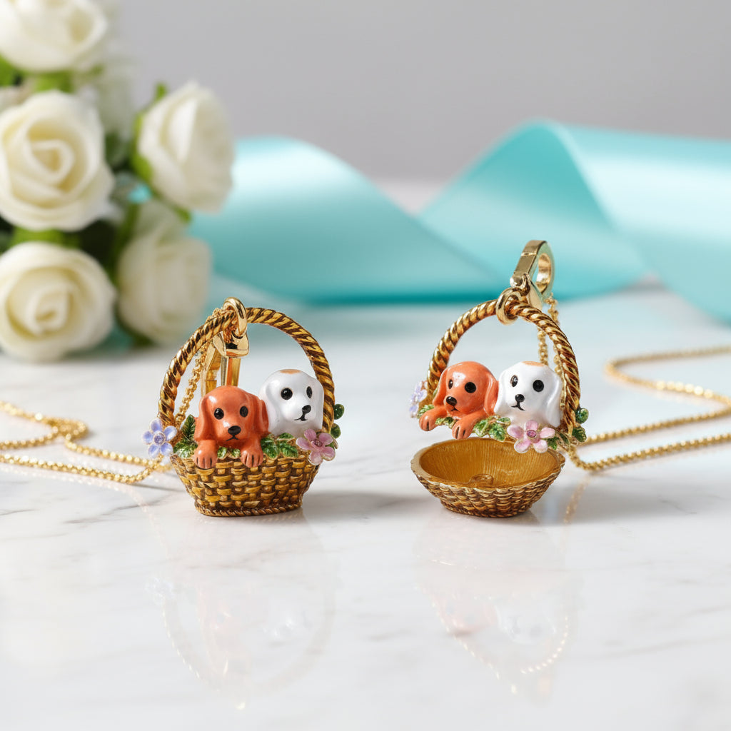 Enamel Christmas Ornaments Necklace-Evani Naomi Jewelry