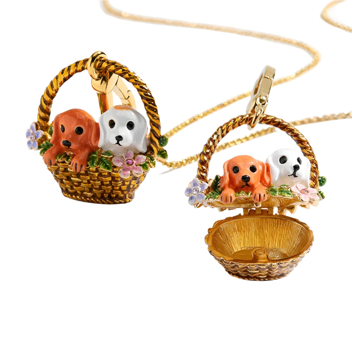 Enamel Christmas Ornaments Necklace-Evani Naomi Jewelry