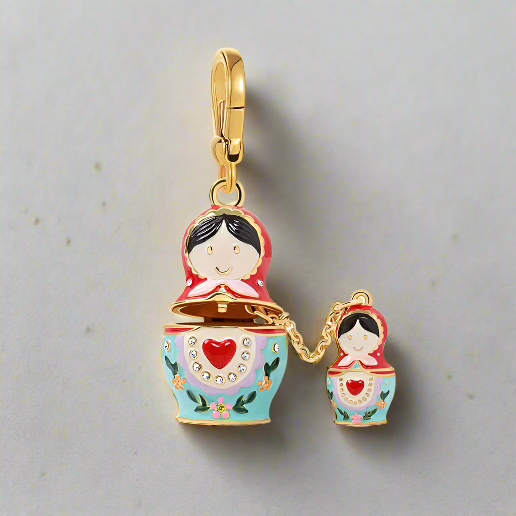 Enamel Christmas Ornaments Necklace-Evani Naomi Jewelry