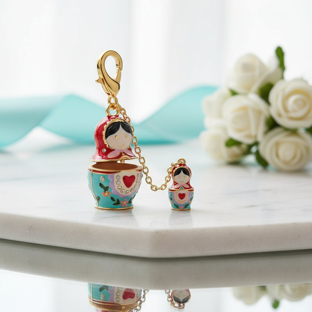 Enamel Christmas Ornaments Necklace-Evani Jewelry
