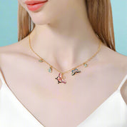 Enamel Mystical Butterfly Necklace-Evani Naomi Jewelry