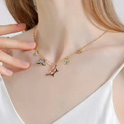 Enamel Mystical Butterfly Necklace-Evani Naomi Jewelry