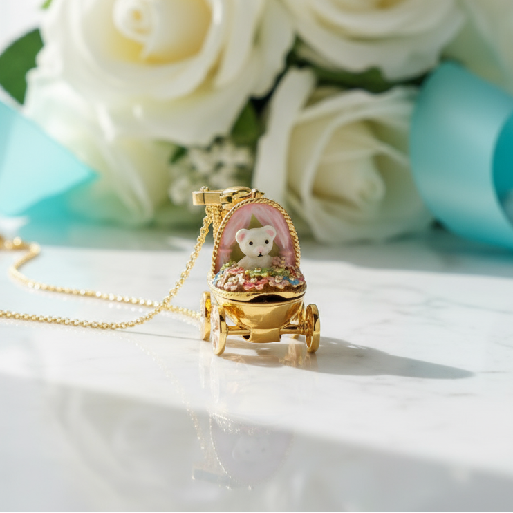 Enamel Yellow Gold Copal Necklaces-Evani Jewelry