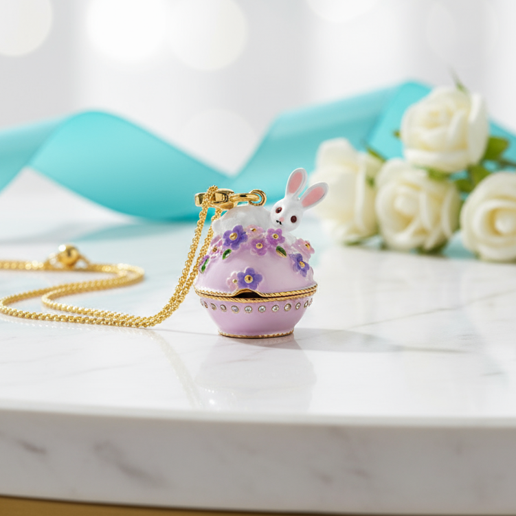 Enamel Yellow Gold Copal Necklaces-Evani Jewelry