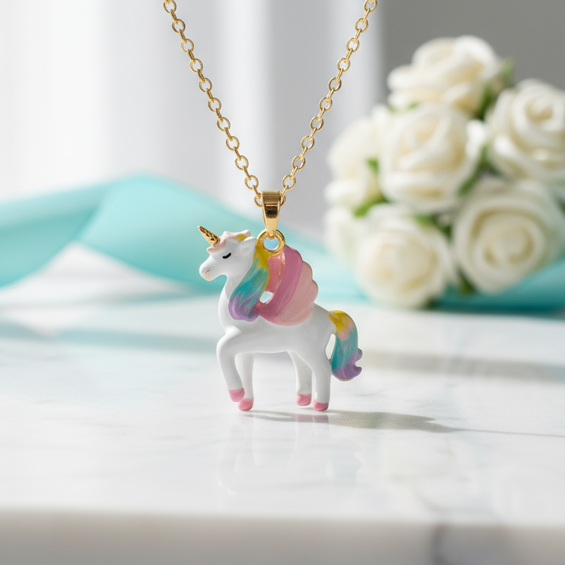 Enamel Yellow Gold Copal Necklaces-Evani Naomi Jewelry