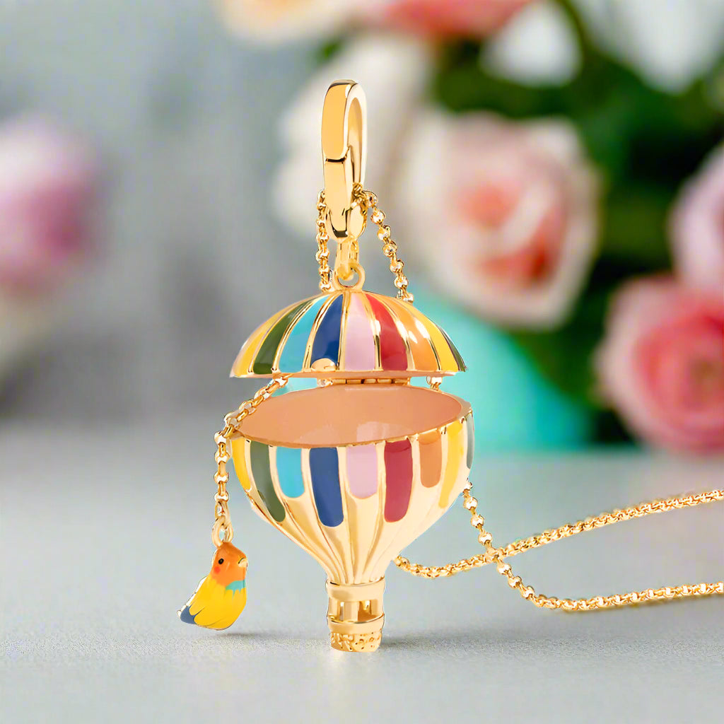 Enamel Yellow Gold Copal Necklaces-Evani Naomi Jewelry