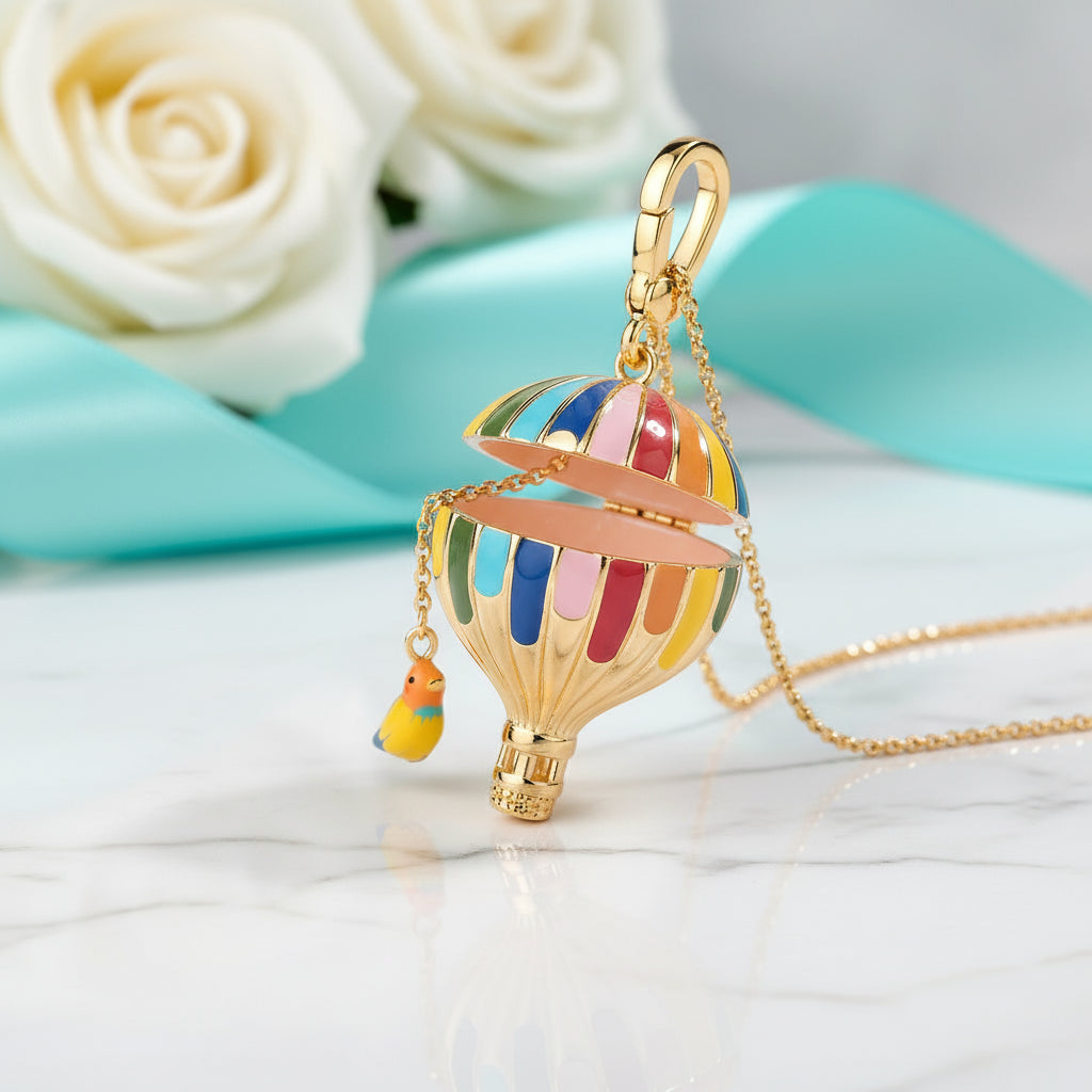 Enamel Yellow Gold Copal Necklaces-Evani Jewelry