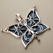 Endlessly Diamond Dreamy Blue Butterfly Pendant-Evani Naomi Jewelry