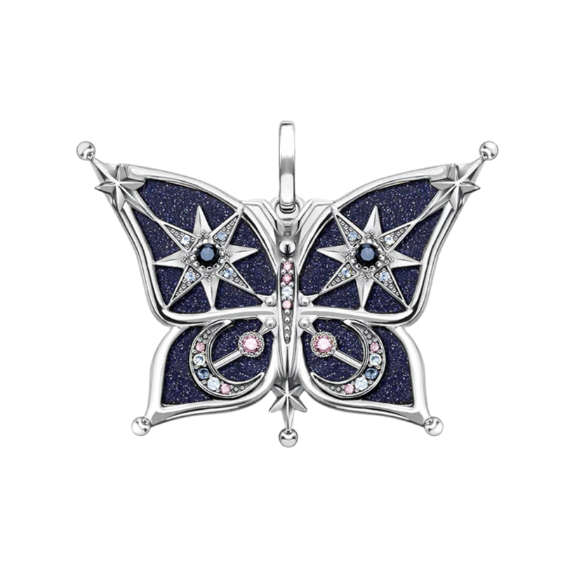 Endlessly Diamond Dreamy Blue Butterfly Pendant-Evani Jewelry