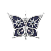 Endlessly Diamond Dreamy Blue Butterfly Pendant-Evani Naomi Jewelry