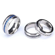 Eternity EVN Diamond Alternative Titanium Men's Wedding Band-Evani Naomi Jewelry