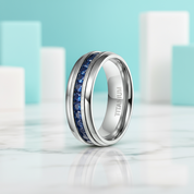 Eternity Diamond Alternative Titanium Men's Wedding Band