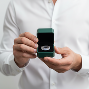 Eternity Emerald Cut Diamond Option Rose Gold Wedding Band - Evani Naomi Jewelry