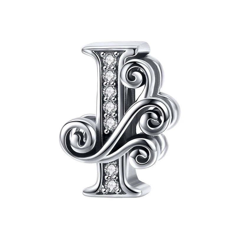 European Vintage Style Letter Charm Series-Evani Naomi Jewelry