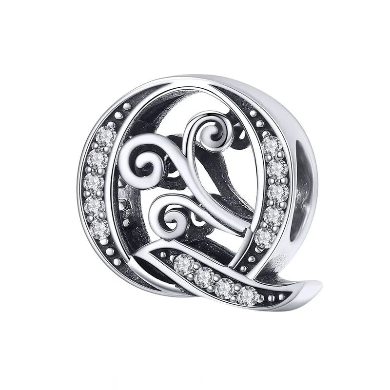 European Vintage Style Letter Charm Series-Evani Naomi Jewelry