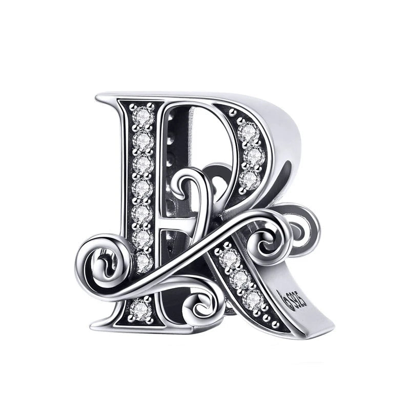 European Vintage Style Letter Charm Series-Evani Naomi Jewelry