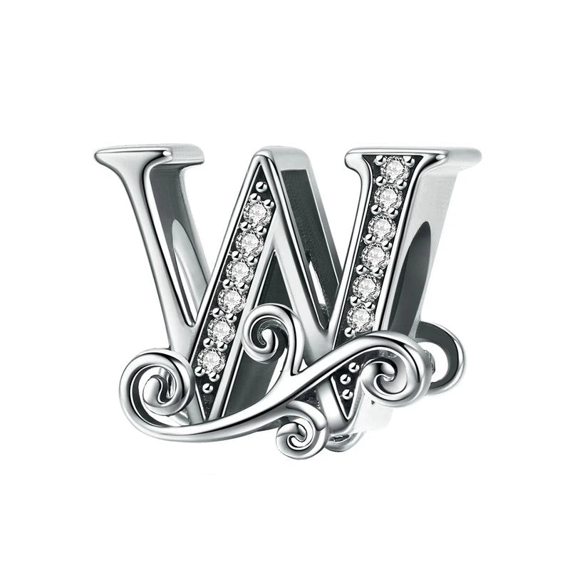 European Vintage Style Letter Charm Series-Evani Naomi Jewelry