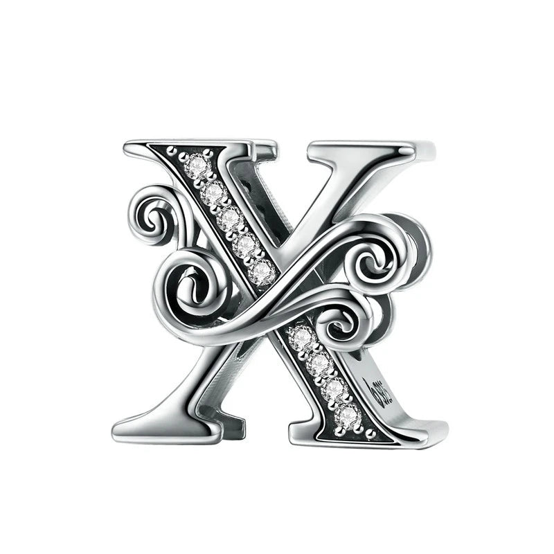 European Vintage Style Letter Charm Series-Evani Naomi Jewelry