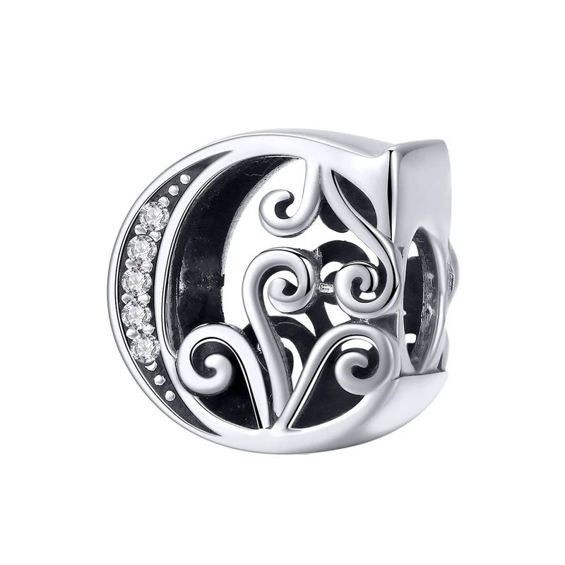 European Vintage Style Letter Charm Series-Evani Naomi Jewelry