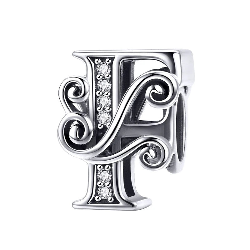 European Vintage Style Letter Charm Series-Evani Naomi Jewelry