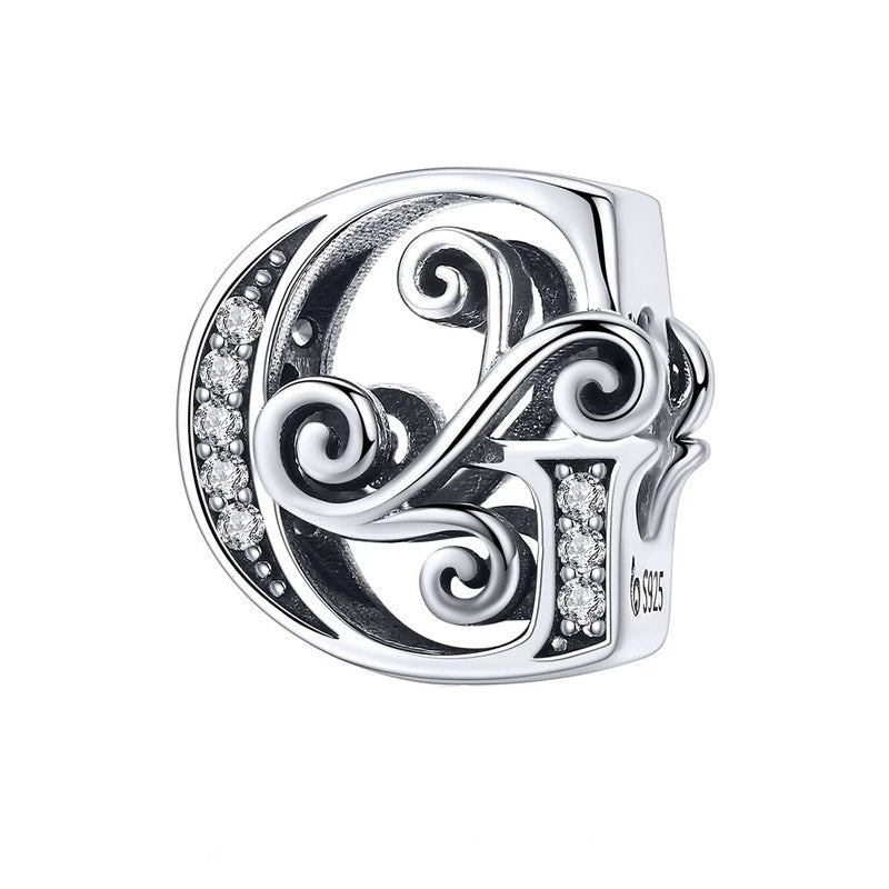 European Vintage Style Letter Charm Series-Evani Naomi Jewelry