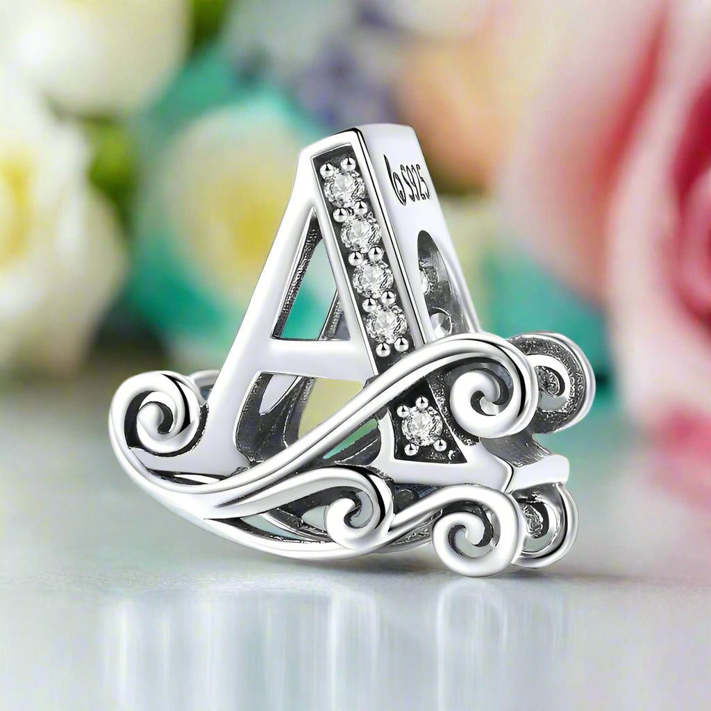 European Vintage Style Letter Charm Series-Evani Naomi Jewelry