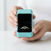 Twilight Vow- Diamond Cut Natural Moss Agate Ring