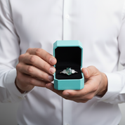 Star-Gazer's Love- Hexagon Cut Natural Moss Agate Stone Ring-Evani Jewelry